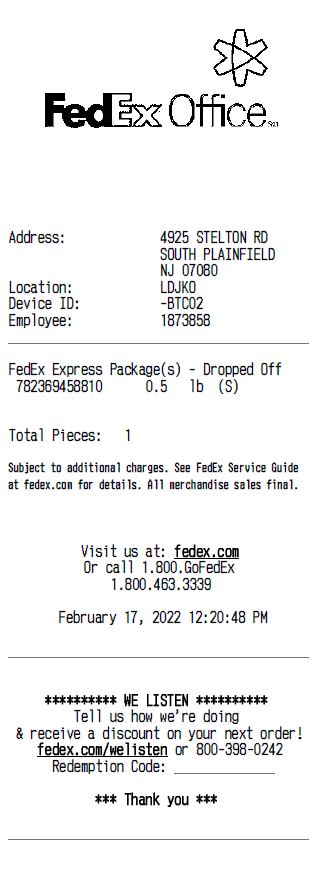 FedEx Ground Customer Service 1. . Does fedex fax